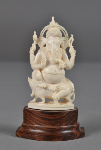 Indian Ivory Carving Depicting