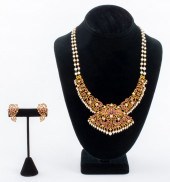 INDIAN JADAU 18K RUBY SAPPHIRE