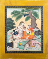 INDIAN KANGRA MINIATURE PAINTI
