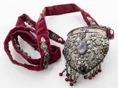 INDIAN METAL AMULET PURSE WITH