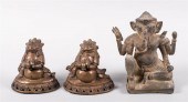 INDIAN METAL FIGURE OF GANESHA