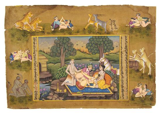 (INDIAN MINIATURE) An Indian