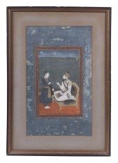 INDIAN MINIATURE OF A SHAH WIT