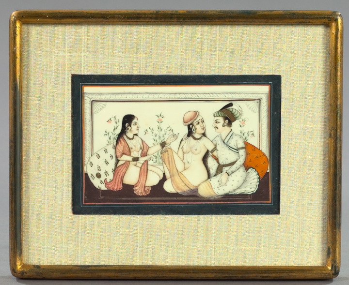 Indian Miniature on Ivory of a