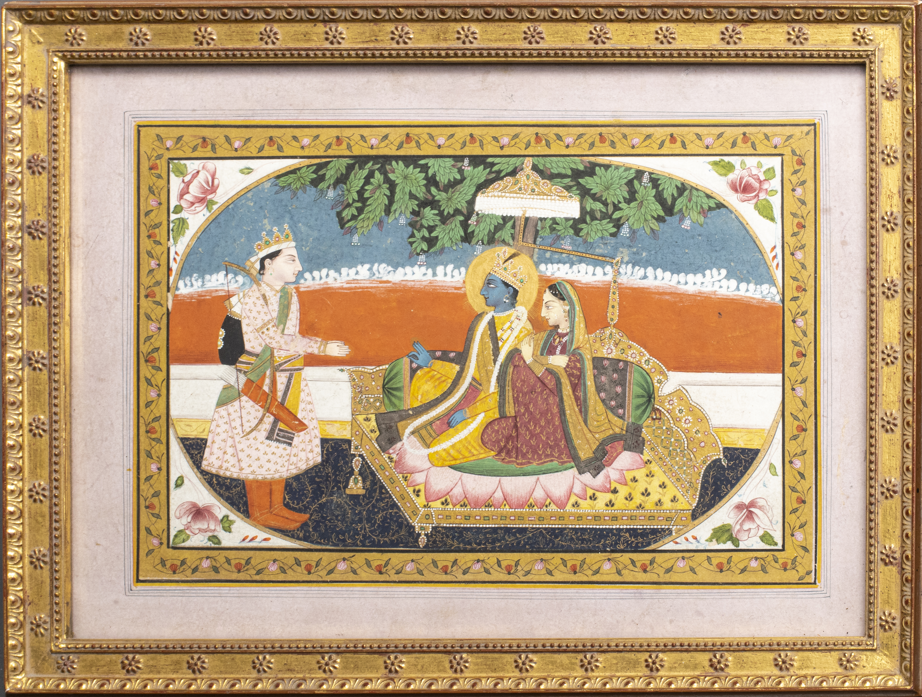 INDIAN MINIATURE PAINTING DEPICTING