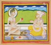 INDIAN MINIATURE PAINTING OF R