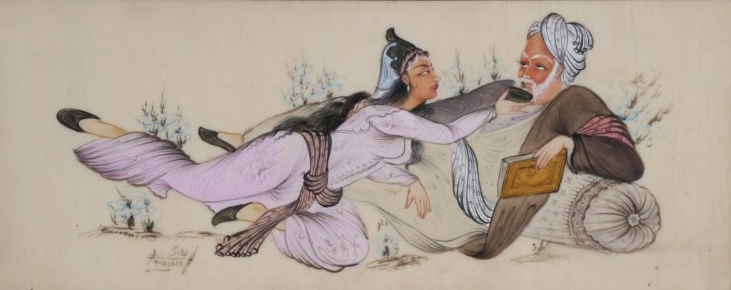 INDIAN MINIATURE PAINTING ON