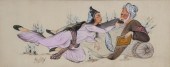 INDIAN MINIATURE PAINTING ON B