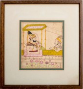 INDIAN MINIATURE RAJPUT GOUACH