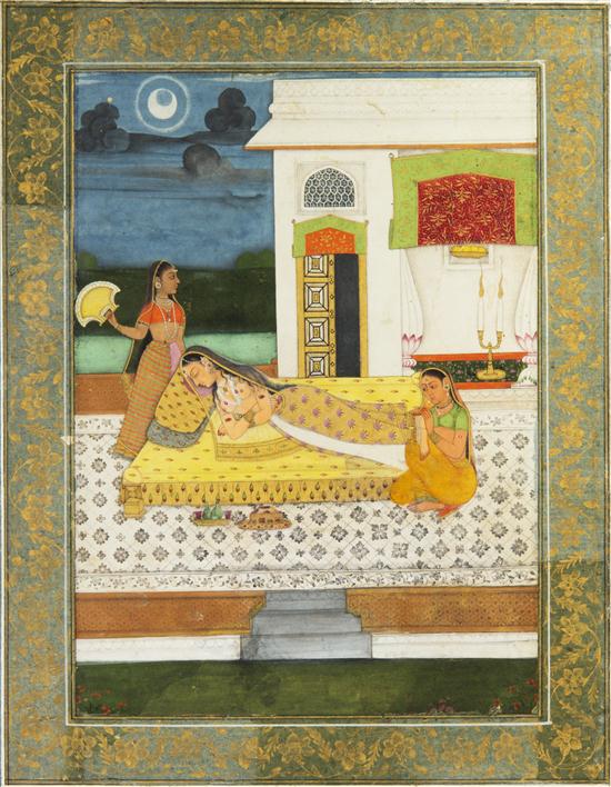 (INDIAN MINIATURES) A pair of