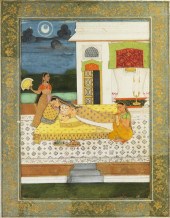 (INDIAN MINIATURES) A pair of