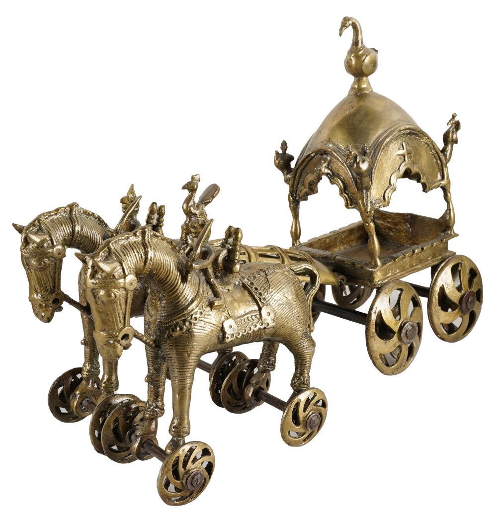 INDIAN MODEL OF A HORSE-DRAWN