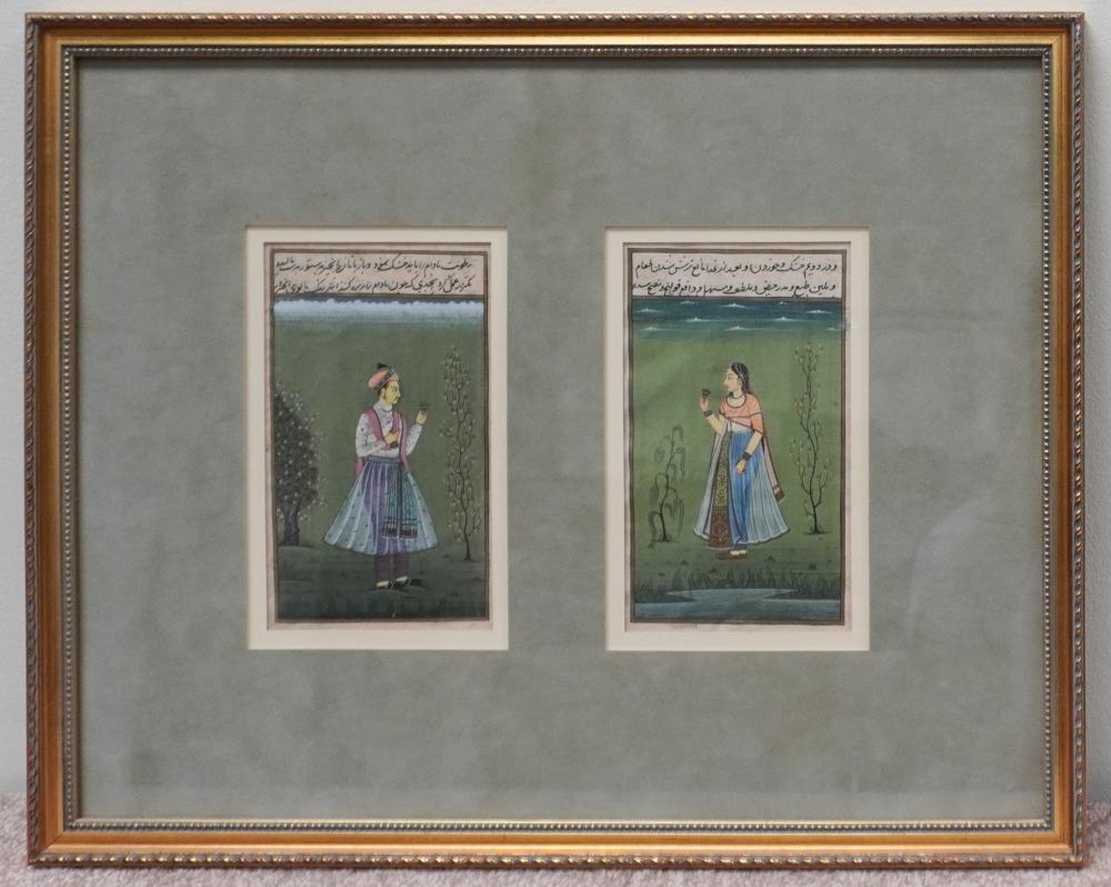 INDIAN MOGHUL SCHOOL PORTRAIT OF