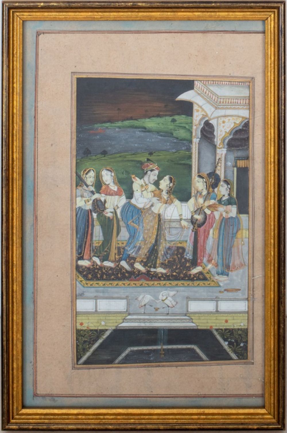 INDIAN MUGHAL COURTING SCENE