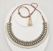 INDIAN MUGHAL NECKLACE, ENAMEL