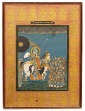 INDIAN MUGHAL WATERCOLOR19th C