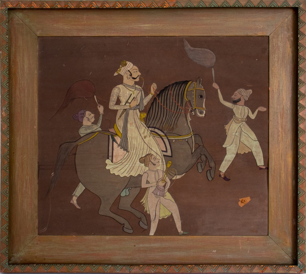 INDIAN NOBLEMAN ON HORSEBACK, SAWAR