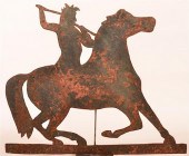 INDIAN ON HORSE BACK SILHOUETT