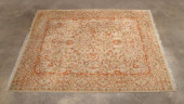 INDIAN OUSHAK HANDWOVEN RUG<br