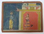 INDIAN PAHARI SCHOOL MINIATURE