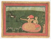 INDIAN PAHARI SCHOOL MINIATURE