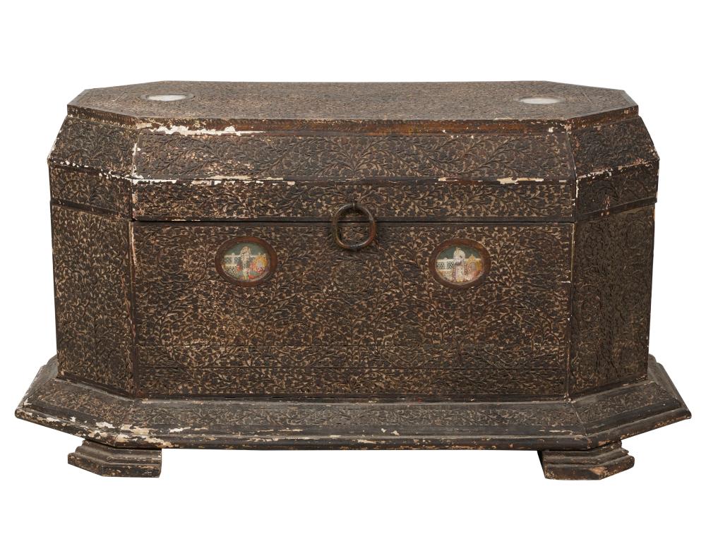 INDIAN PAINTED DOWRY CHESTIndian