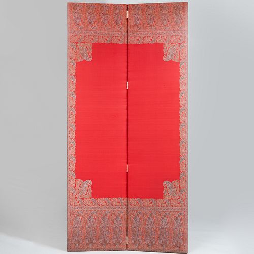 INDIAN PAISLEY TWO-PANEL SCREENWith