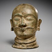 INDIAN PATINATED BRONZE 'EKA-M
