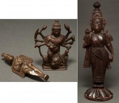 Indian patinated bronze figure