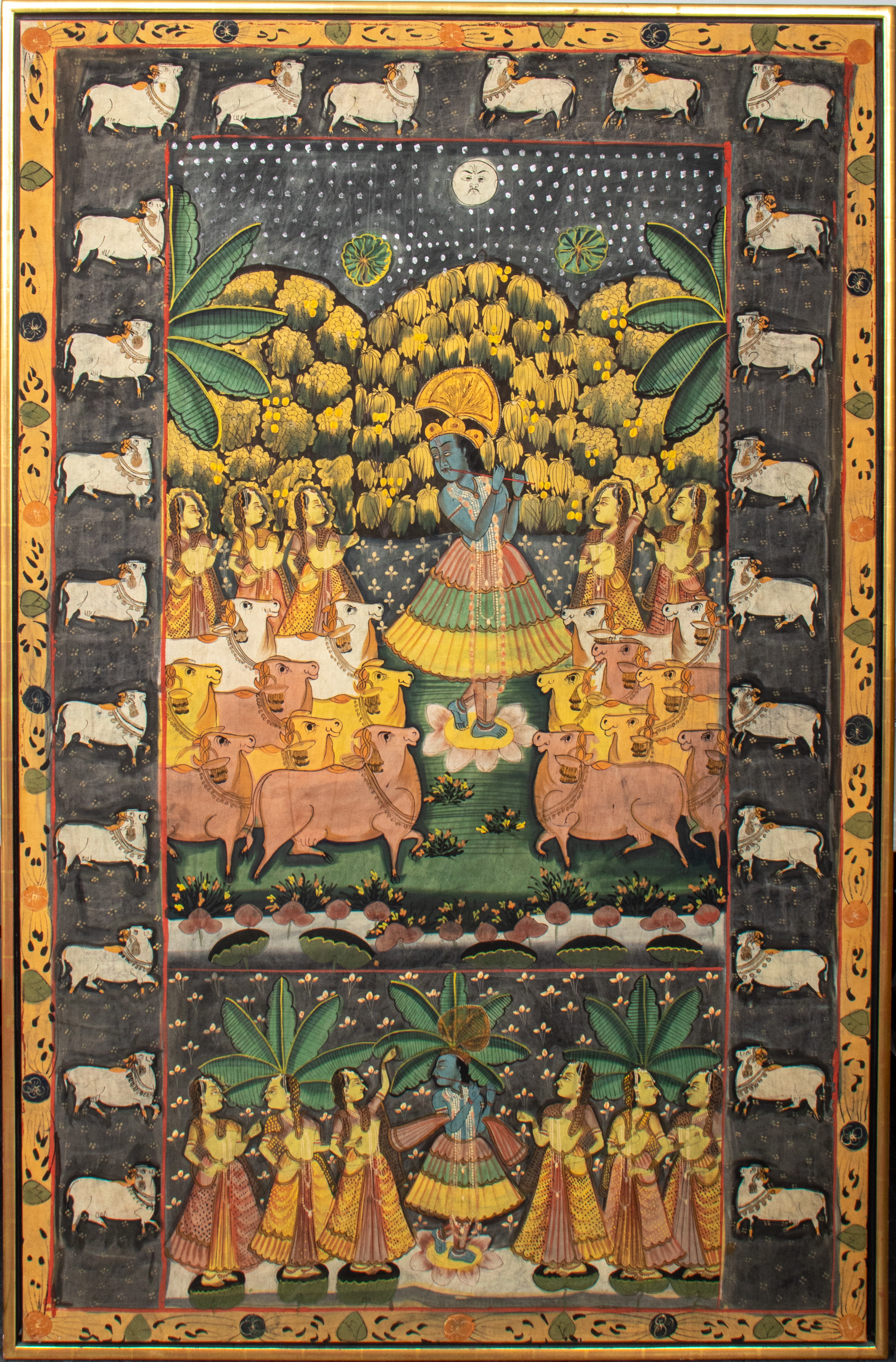 INDIAN PICHWAI PAINTING WITH