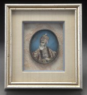 Indian portrait miniature on i