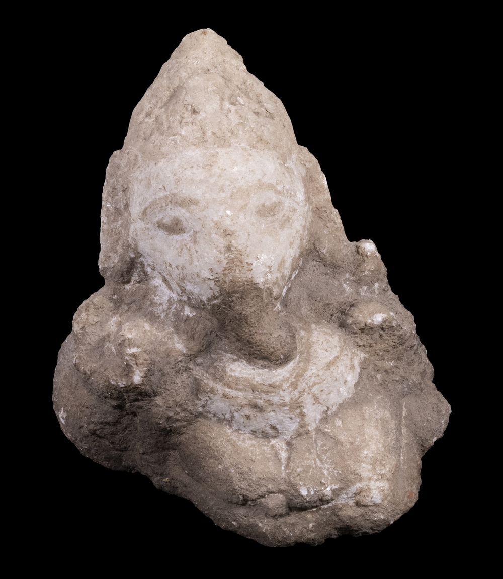 INDIAN QUARTZ STONE GANESH FIGURE