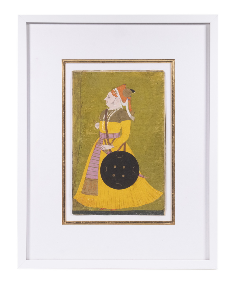 INDIAN RAJ PAINTING Full length