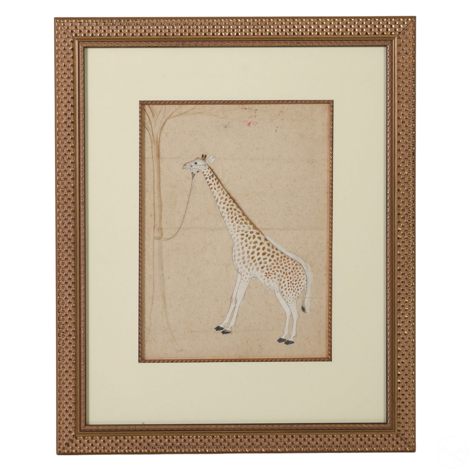 INDIAN RAJPUT GIRAFFE GOAUCHE