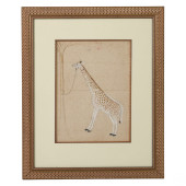 INDIAN RAJPUT GIRAFFE GOAUCHE