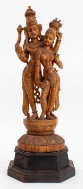 INDIAN SANDALWOOD CARVING OF S