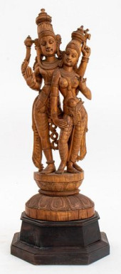INDIAN SANDALWOOD CARVING OF S