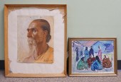 INDIAN SCHOOL PORTRAIT OF A MA