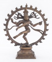 INDIAN SHIVA NATARAJA GILT BRO