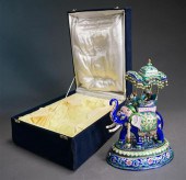 INDIAN SILVER AND ENAMEL ROYAL
