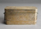 INDIAN SILVER INLAID BRONZE HI