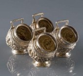 INDIAN SILVER OPEN SALT CELLAR