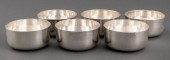 INDIAN SILVER RICE BOWLS, 6 Gr