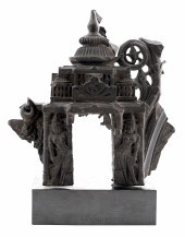 INDIAN STONE TEMPLE FACADE FRA
