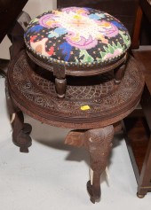 INDIAN TEAK TABLE; FRENCH STYL