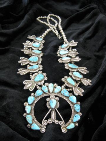 Indian Turquoise Squash Blossom