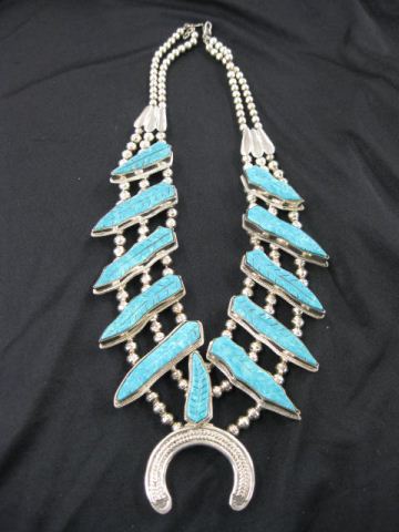 Indian Turquoise Squash Blossom