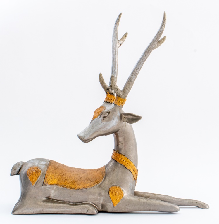 INDIAN TWO-TONE METAL SCULPTURE