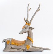INDIAN TWO-TONE METAL SCULPTUR