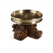 INDIAN URULI BRONZE BOWL AND S